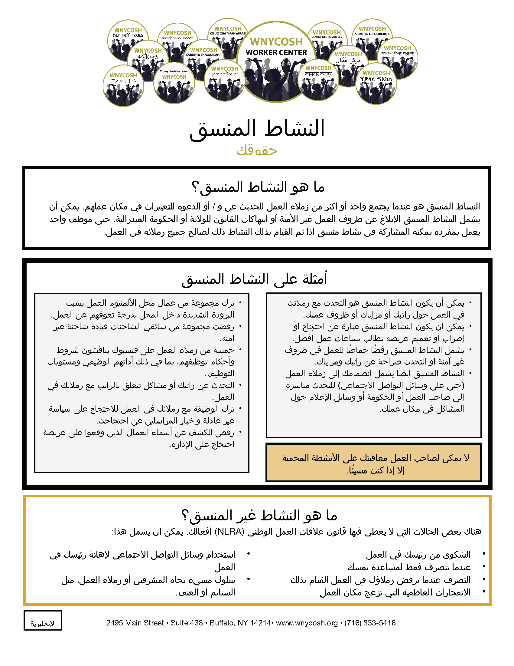 Thumbnail for Concerted Activity Factsheet in Arabic