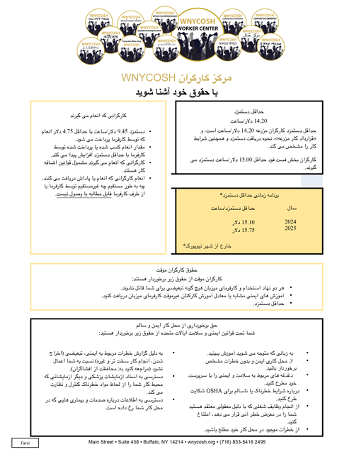 Thumbnail of Know Your Rights flyer in Farsi