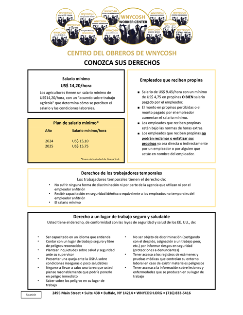 Thumbnail of Know Your Rights flyer in Spanish